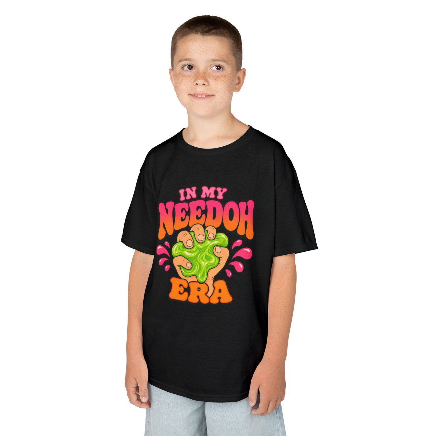 Kids T-Shirt — "In My Needoh Era" Cute Slime Graphic Tee