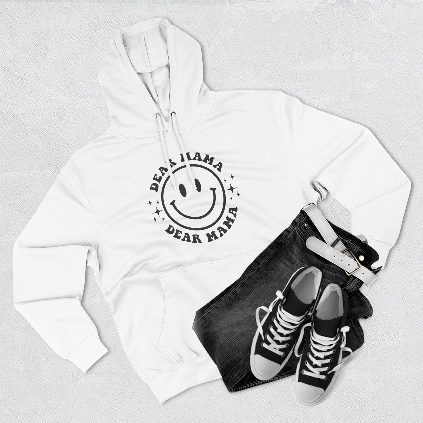 Mama's Place Hoodie — Retro Smiley "Ain't a Woman Alive" Fleece Pullover