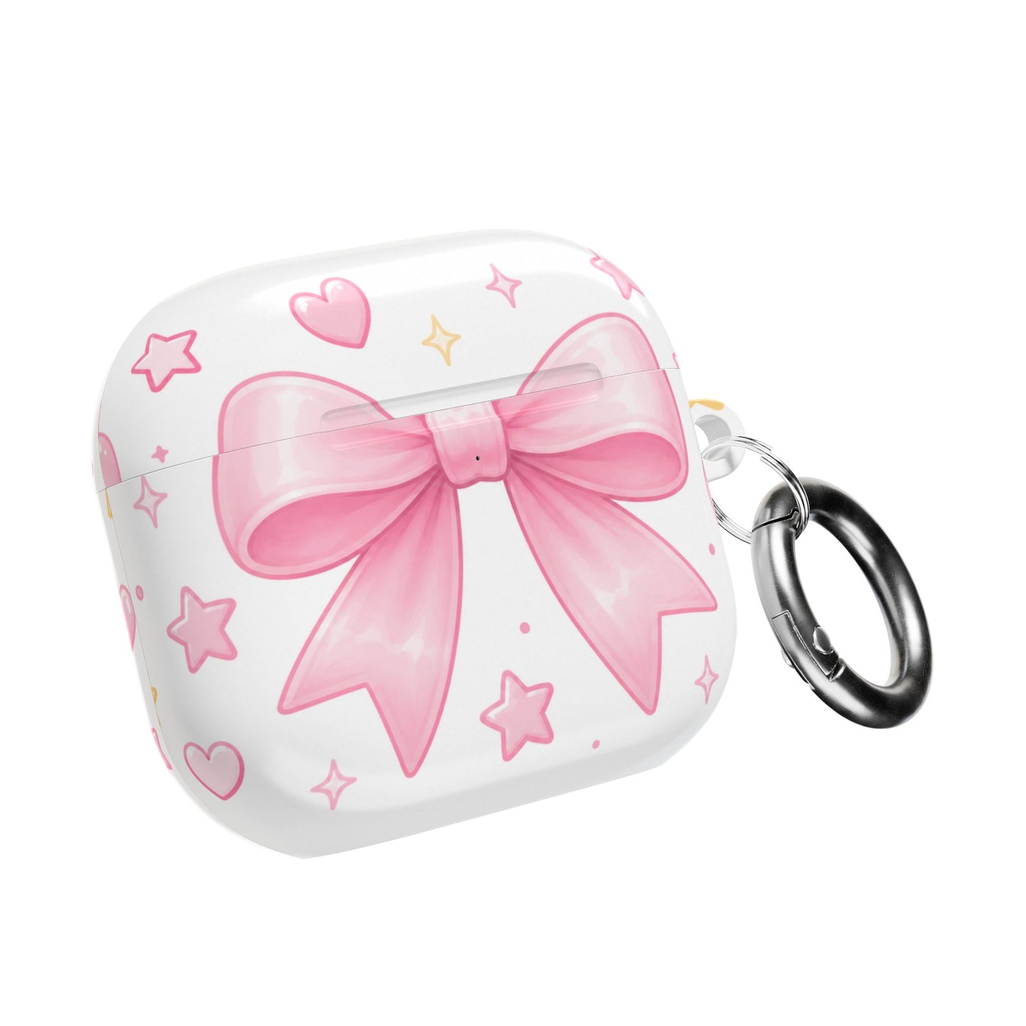 Pink Bow AirPod Case — Cute Heart & Star Protective Cover