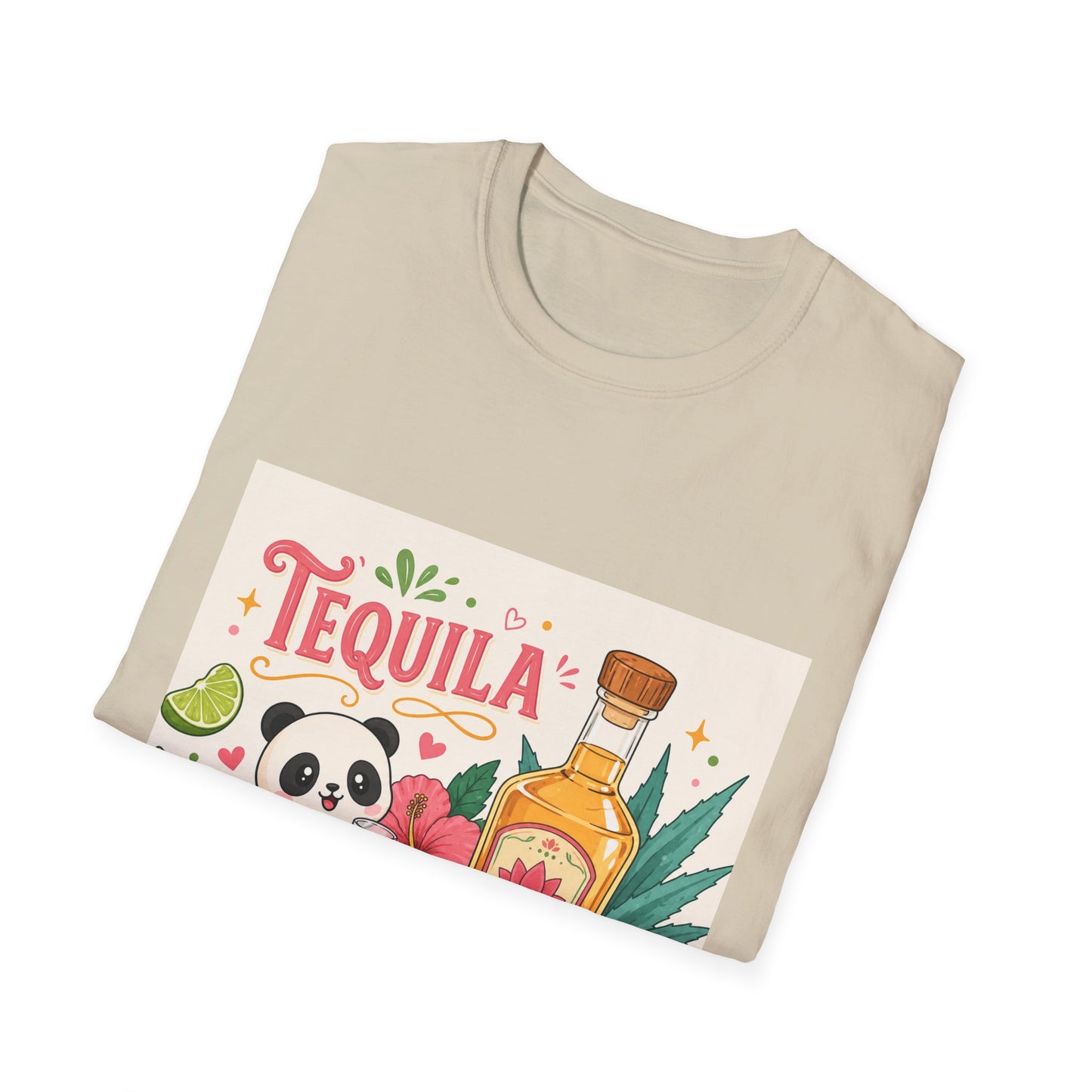 Tequila Cheaper Than Therapy T-Shirt – Cute Panda & Bottle Party Tee