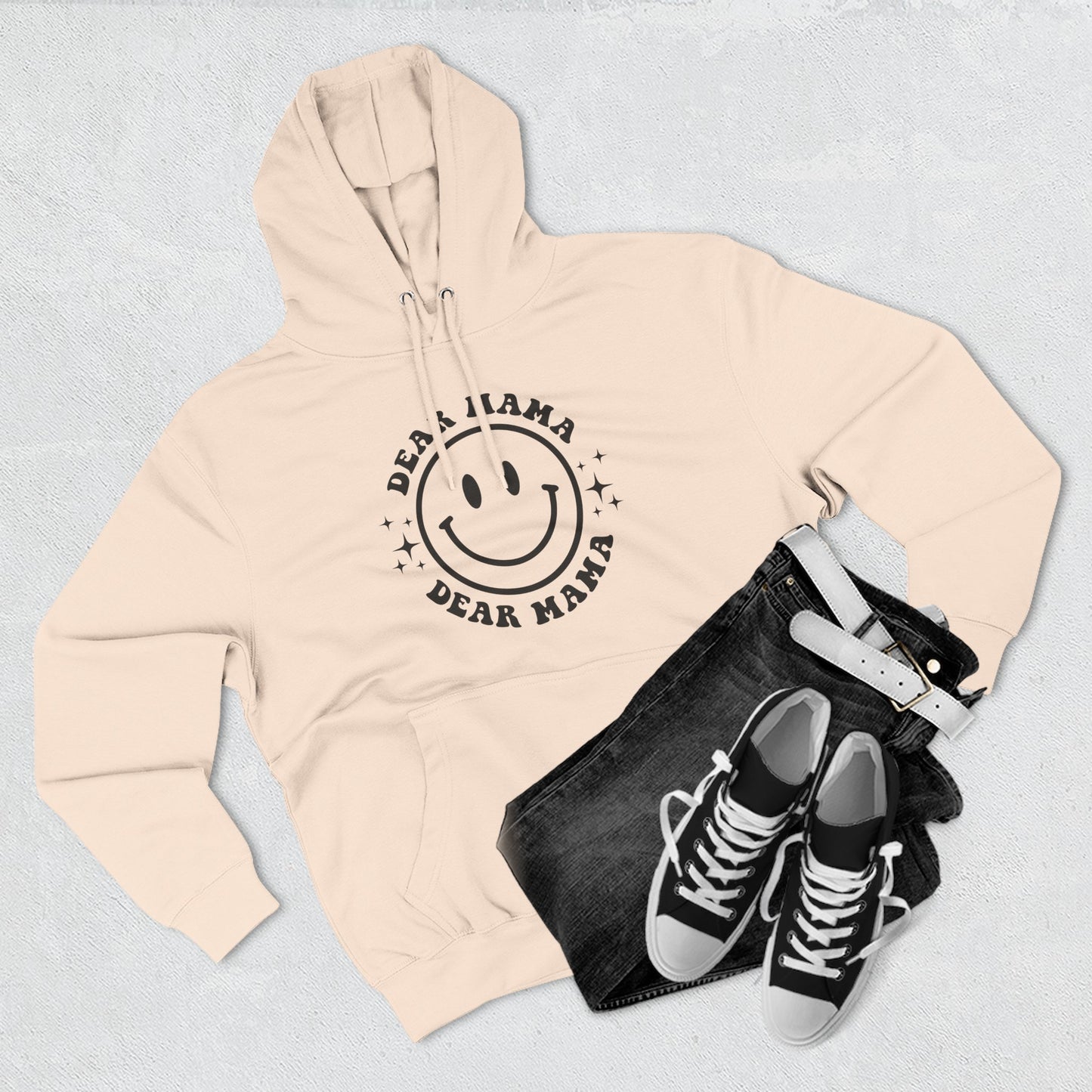 Mama's Place Hoodie — Retro Smiley "Ain't a Woman Alive" Fleece Pullover