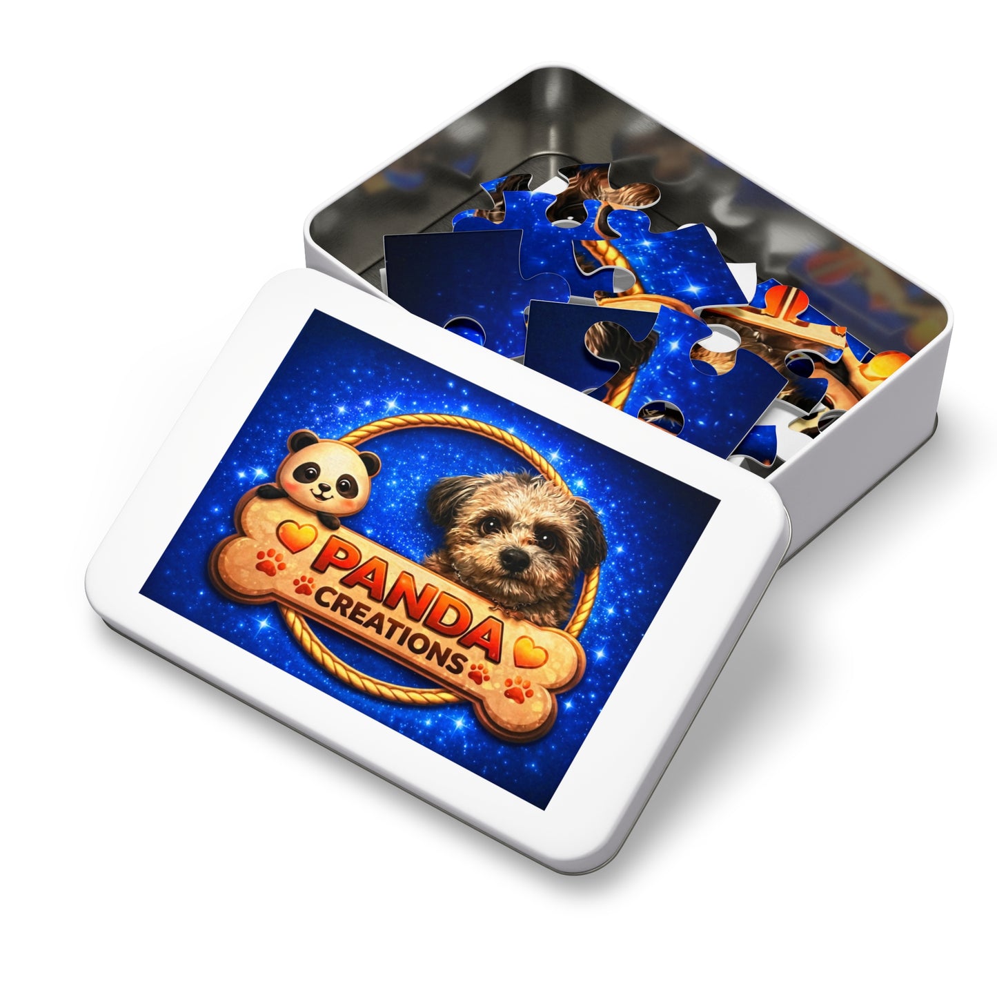 Jigsaw Puzzle with Tin
