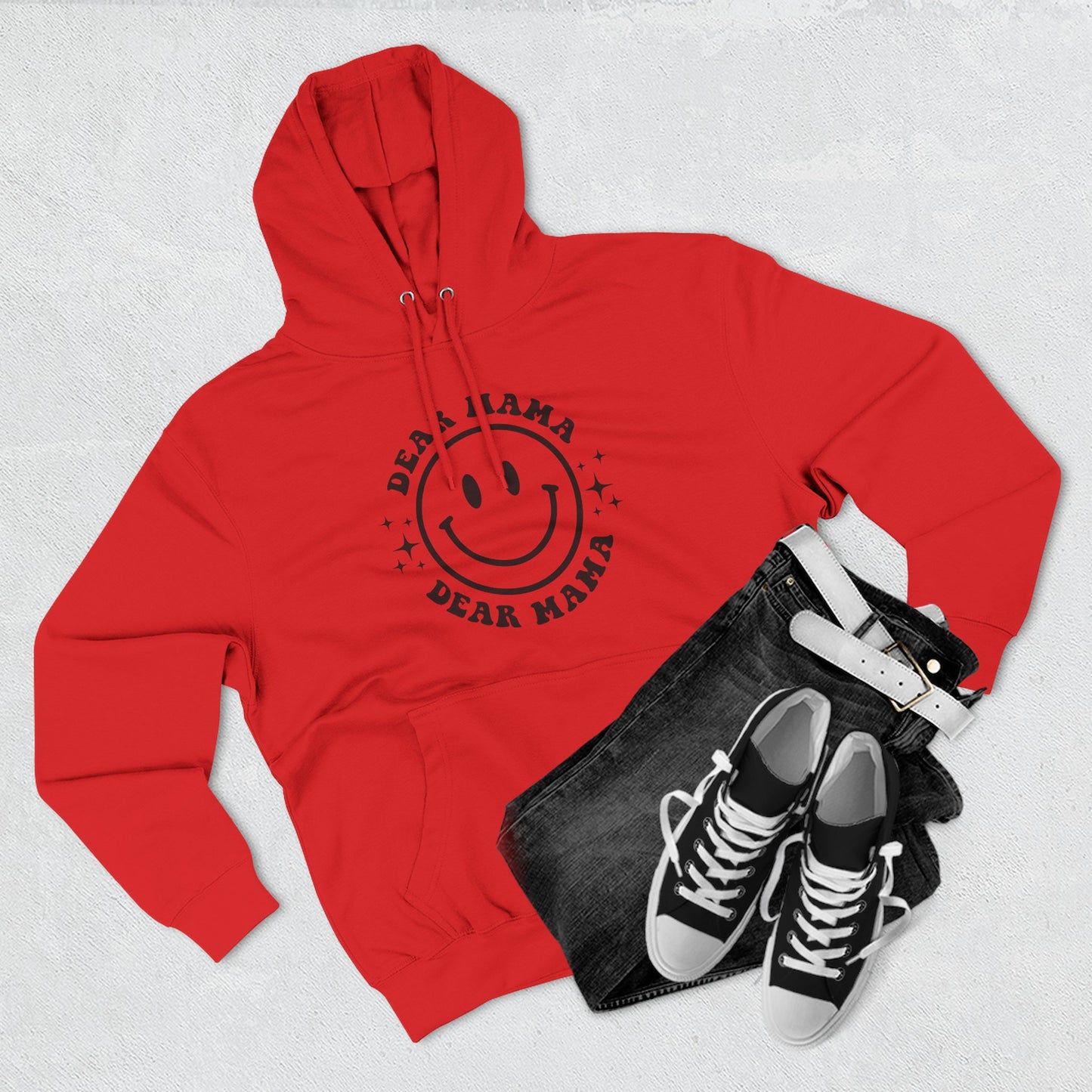 Mama's Place Hoodie — Retro Smiley "Ain't a Woman Alive" Fleece Pullover
