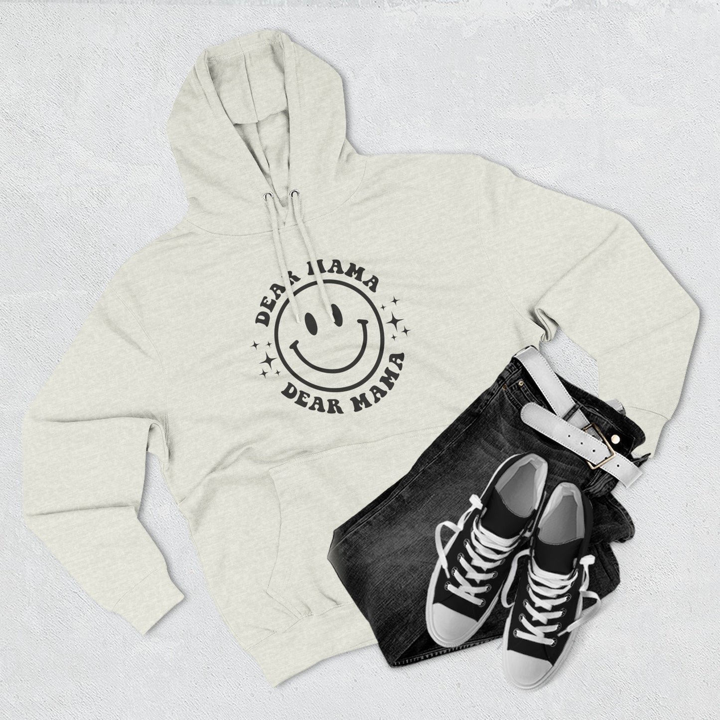 Mama's Place Hoodie — Retro Smiley "Ain't a Woman Alive" Fleece Pullover