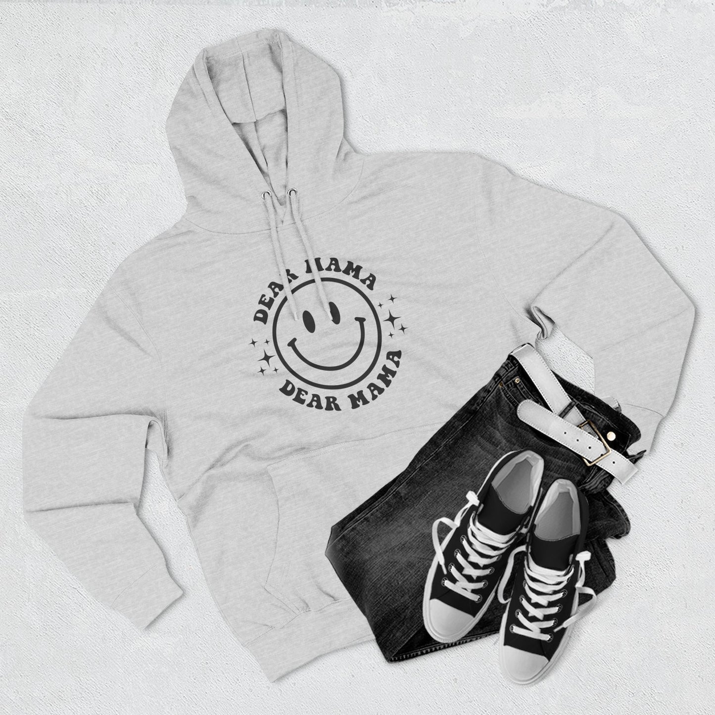 Mama's Place Hoodie — Retro Smiley "Ain't a Woman Alive" Fleece Pullover