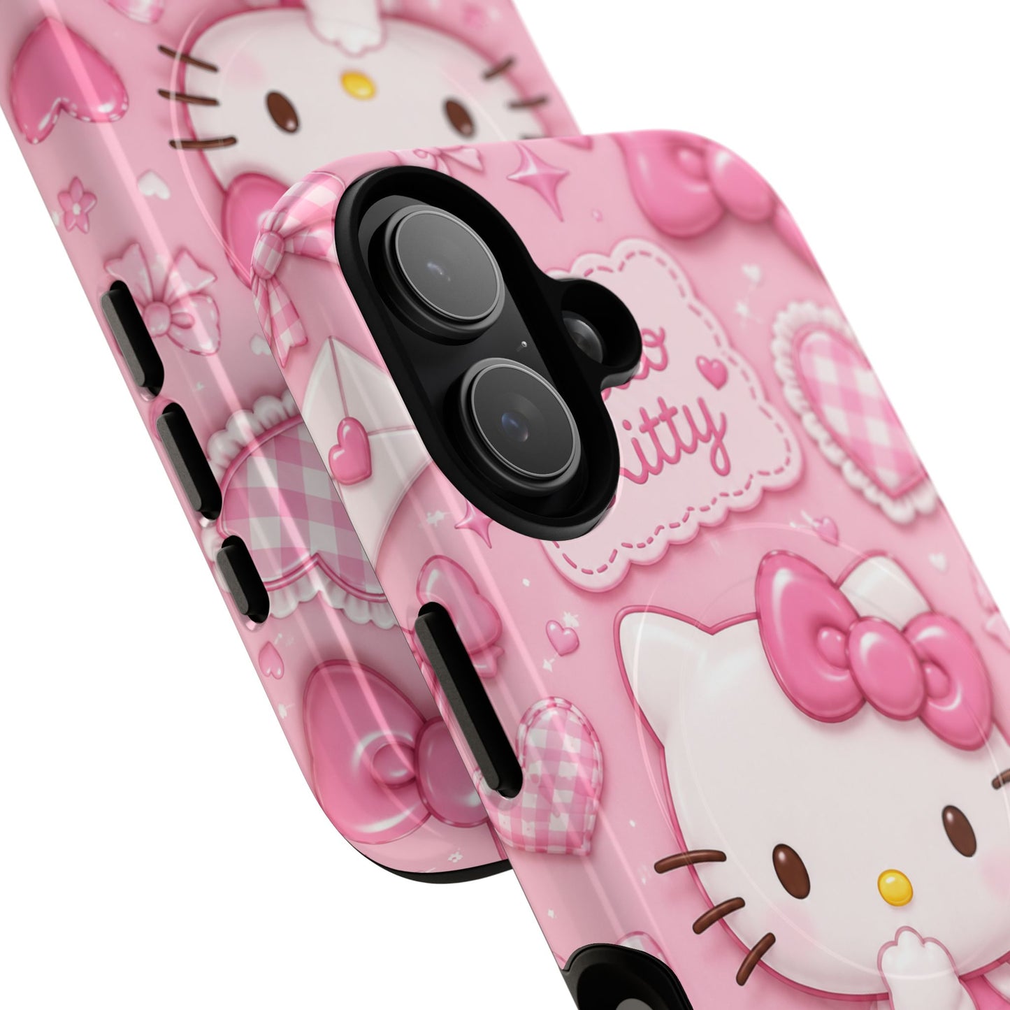 Hello Kitty Pink Cute Hearts Phone Case — Tough Magnetic Protective Case