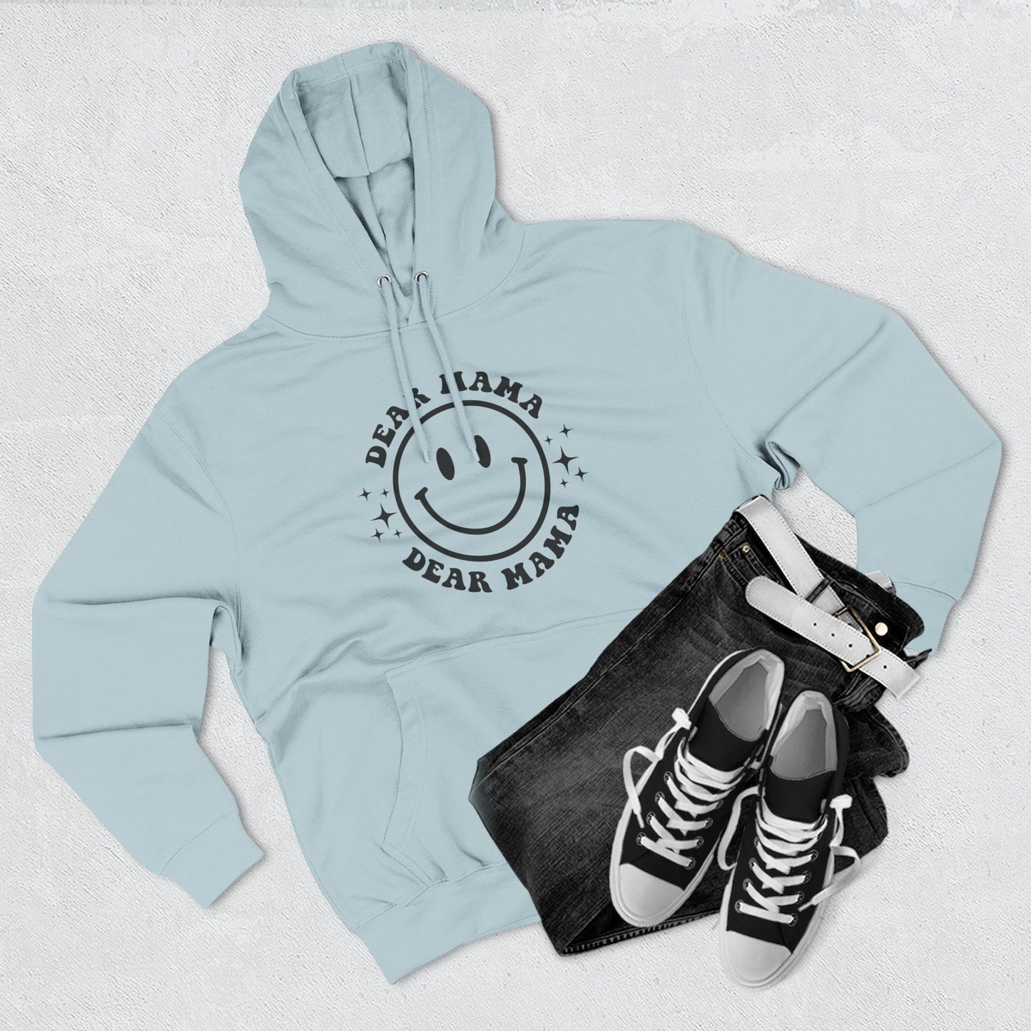 Mama's Place Hoodie — Retro Smiley "Ain't a Woman Alive" Fleece Pullover