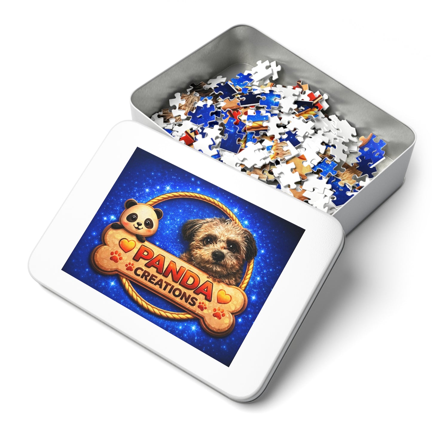 Jigsaw Puzzle with Tin