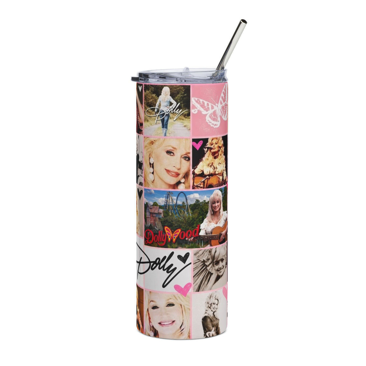 Dolly Collage 20oz Stainless Steel Tumbler