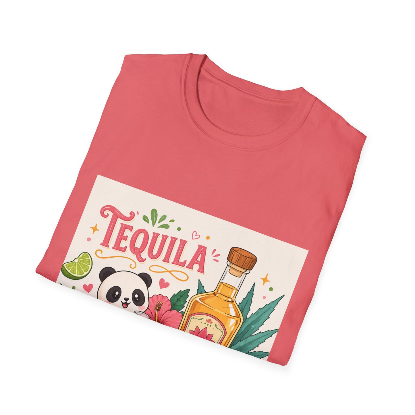 Tequila Cheaper Than Therapy T-Shirt – Cute Panda & Bottle Party Tee