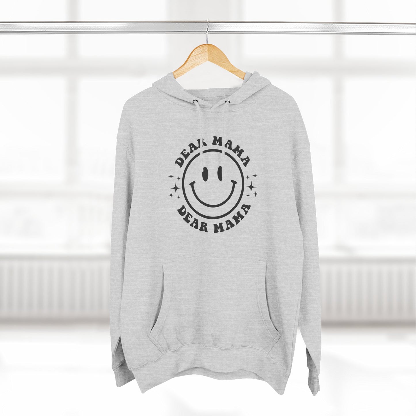 Mama's Place Hoodie — Retro Smiley "Ain't a Woman Alive" Fleece Pullover