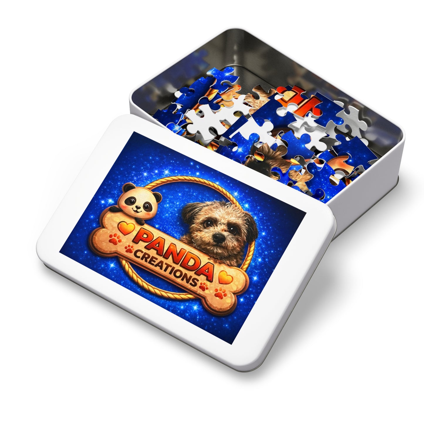 Jigsaw Puzzle with Tin