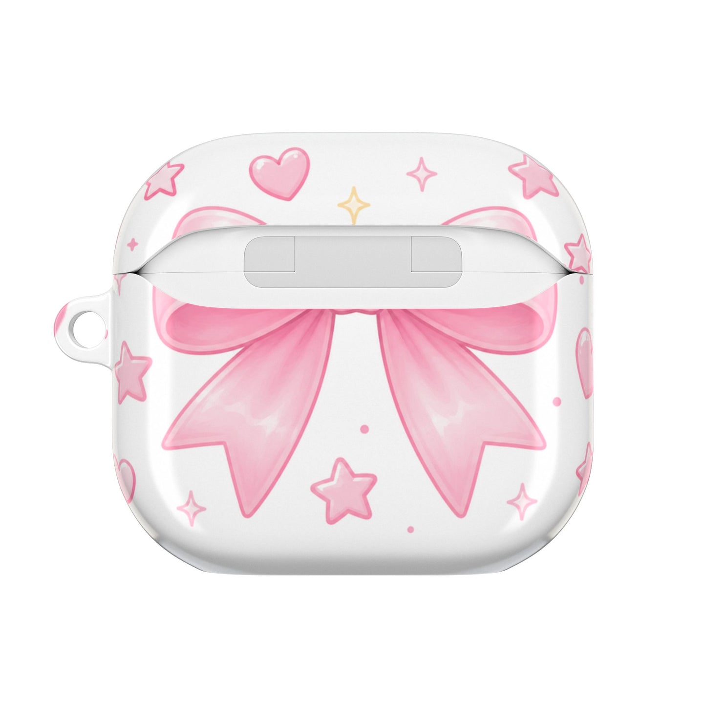 Pink Bow AirPod Case — Cute Heart & Star Protective Cover