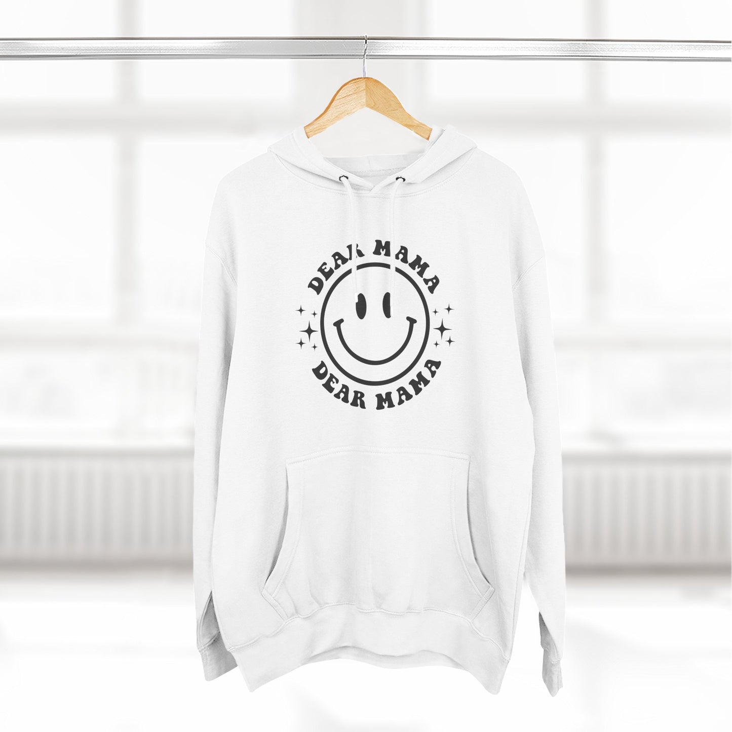 Mama's Place Hoodie — Retro Smiley "Ain't a Woman Alive" Fleece Pullover
