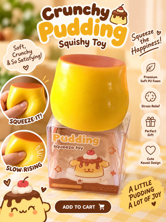 Crunchy Pudding Squishy 🍮✨
